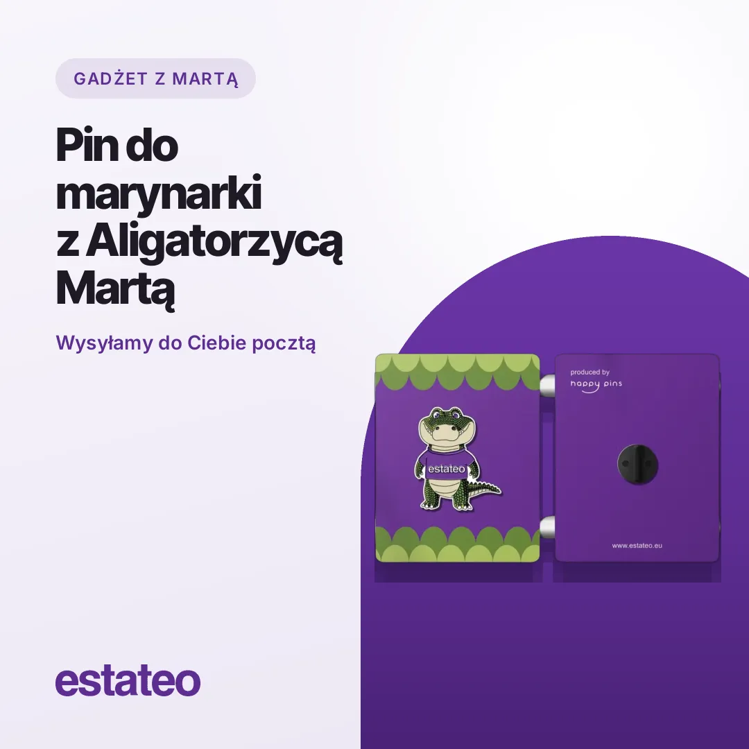 Pin do marynarki z Aligatorzycą Martą