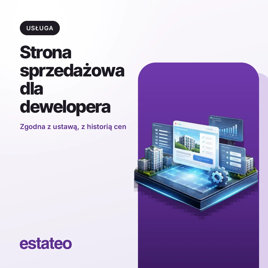 Strona sprzedażowa dla dewelopera (One Page): zgodna z ustawą + historia cen