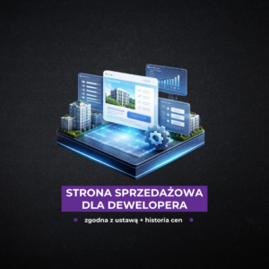 Strona sprzedażowa dla dewelopera (One Page) – zgodna z ustawą + historia cen